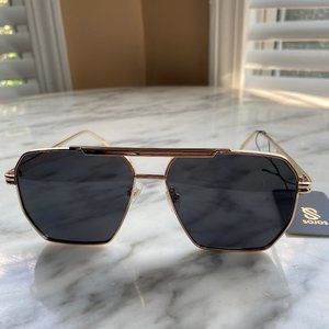 COPY - Sojos Oversized Square Sunglasses w/ Gold Metal Frames